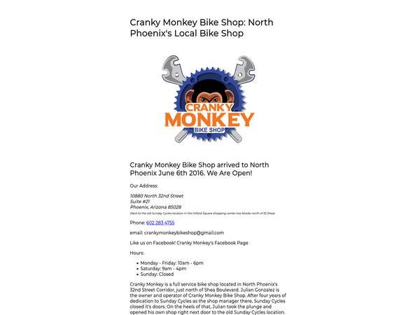 Cranky Monkey Bike Shop