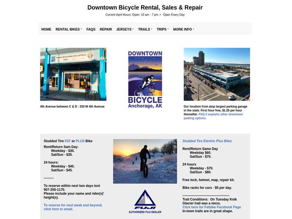 Downtown Bicycle Rental Sales and Repair