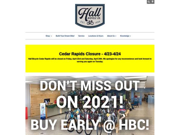 Hall Bicycle Company Cedar Rapids