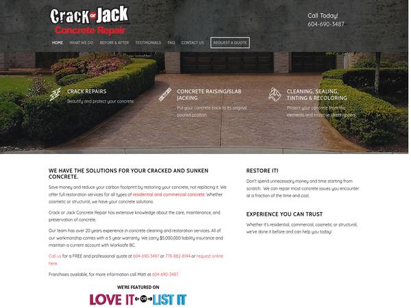 Crack or Jack Concrete Repair