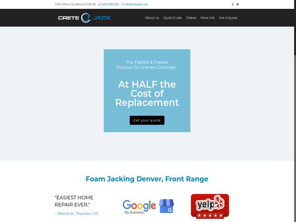 Crete Jack Foam Jacking Denver