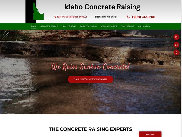 Idaho Concrete Raising