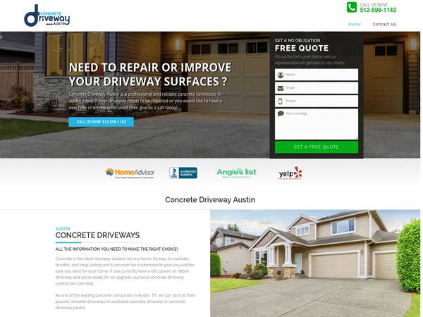 Concrete Driveway Austin