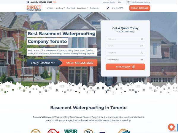 Direct Basement Waterproofing Toronto