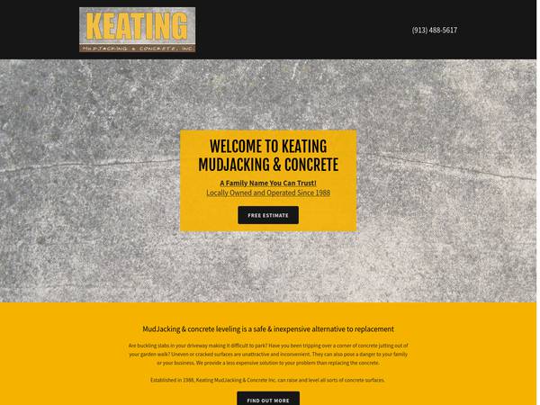Keating Mudjacking Concrete Inc