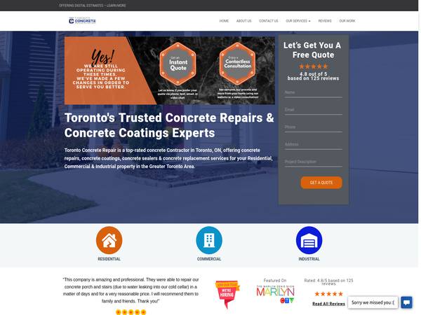 Toronto Concrete Repair Mississauga