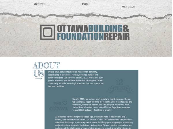 Ottawa Building & Foundation Repair