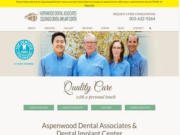 Aspenwood Dental Associates and Colorado Dental Implant Center