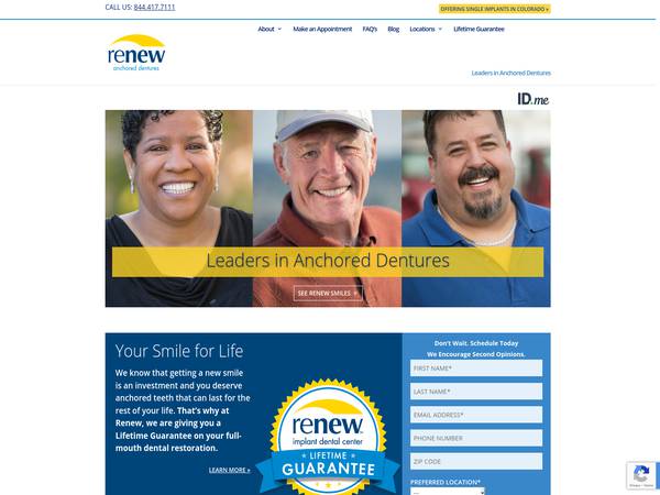 Renew Anchored Dentures – Northwest Denver