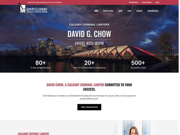 David G. Chow – Calgary Criminal Lawyer