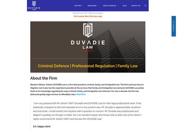 DUVADIE Law