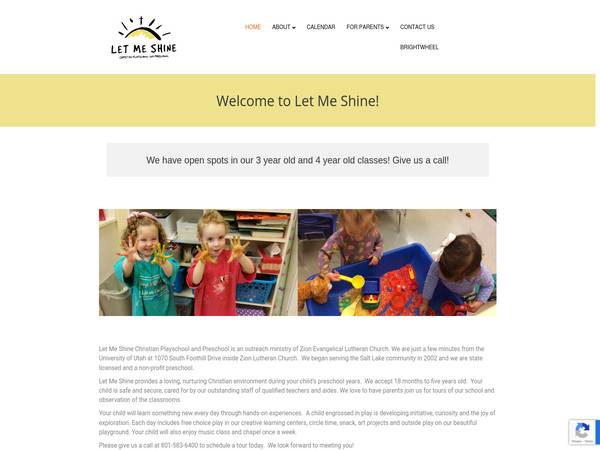 Let Me Shine Christian Preschool