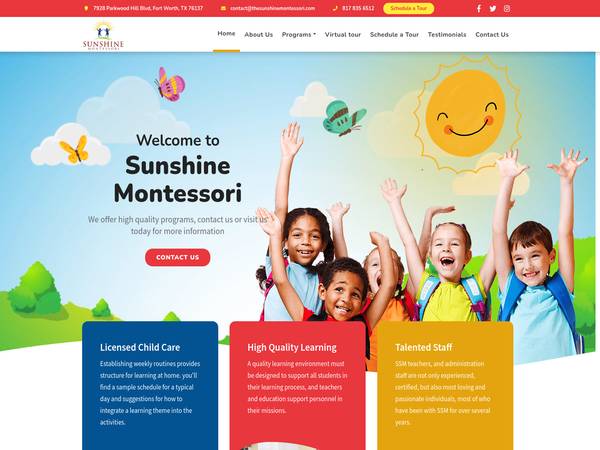 Sunshine Montessori Preschool Child Ca