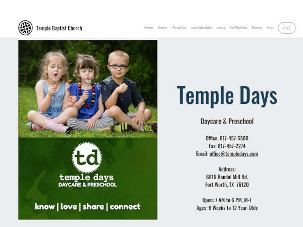 Temple Days Daycare