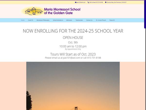 The Maria Montessori School Of The Golden Gate