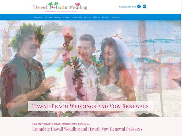 Sweet Hawaii Wedding Planners Oahu