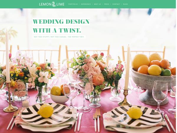 lemon lime event design