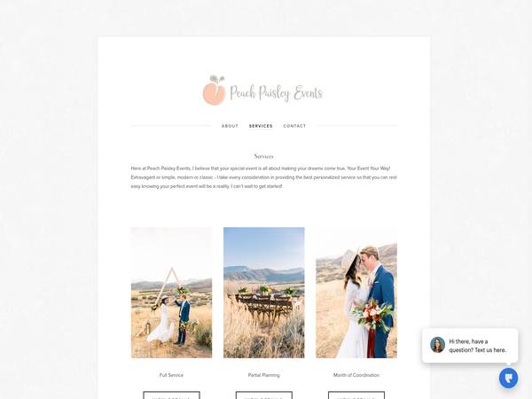 Peach Paisley Events