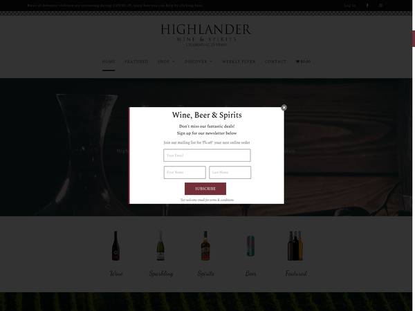 Highlander Wine Spirits Seton