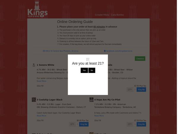 Kings Beer Wine
