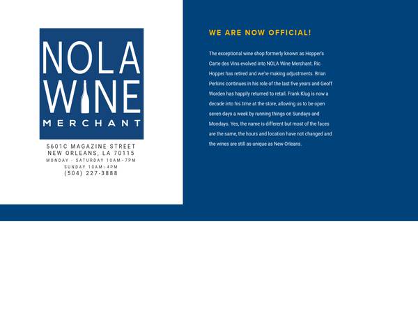 NOLA Wine Merchant