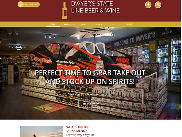 Dwyers State Line Beer Wine Vermont State Liquor Store
