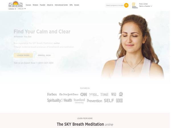 Art of Living Meditation and Yoga Stud